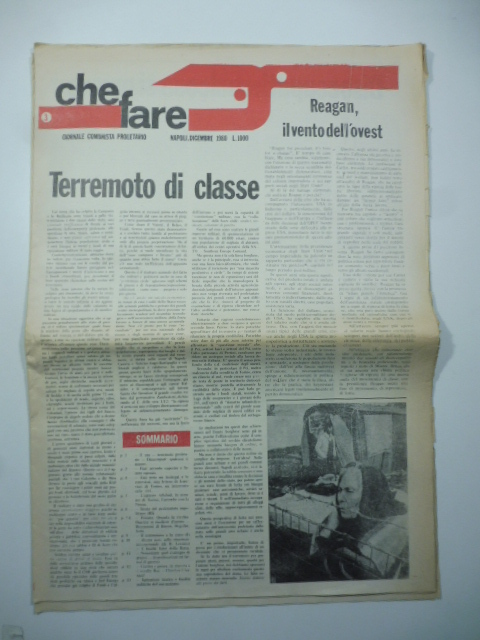 Che fare. Giornale comunista proletario. Napoli. N. 3. Dicembre 1980